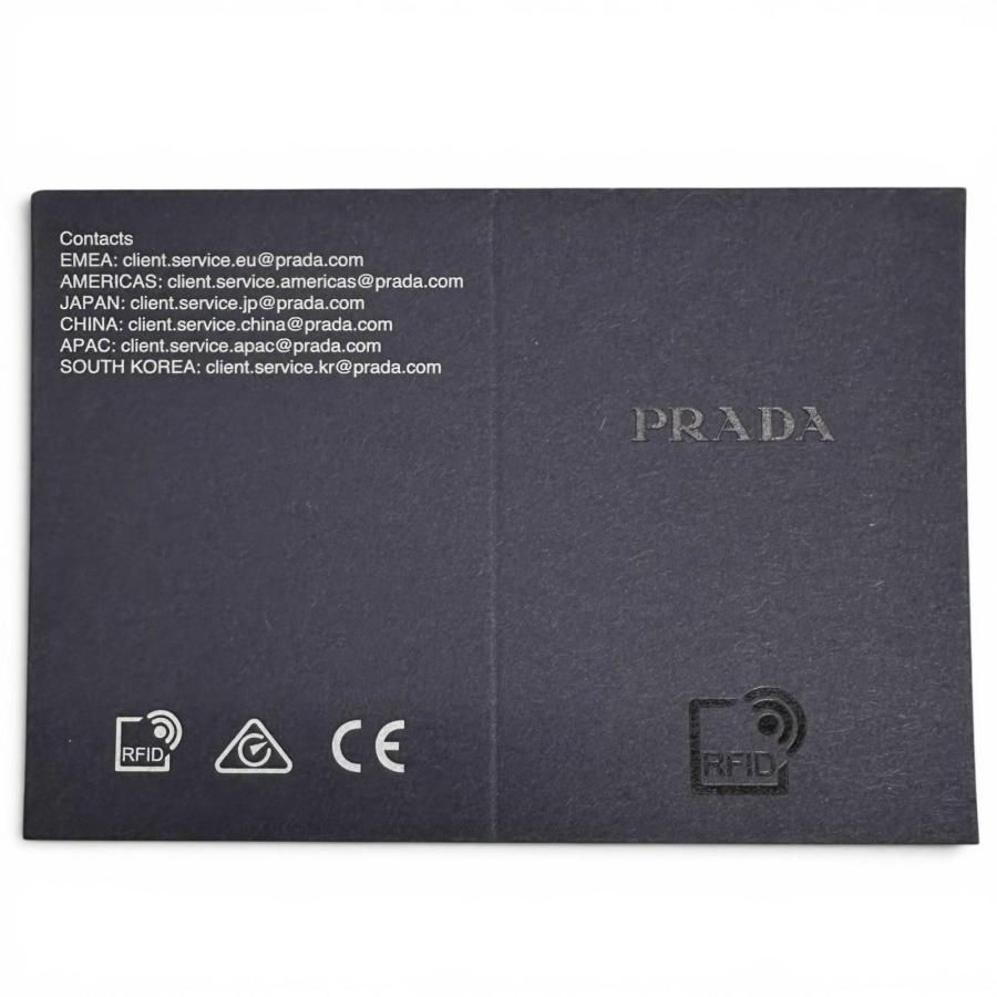PRADA（プラダ） 極美品△PRADA 1MC223 サフィアーノレザー 三角