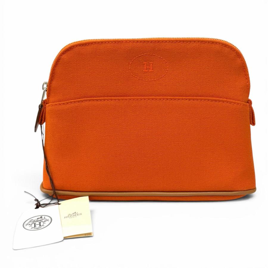 HERMES（エルメス） 未使用品☆HERMES ボリードポーチ コットン100