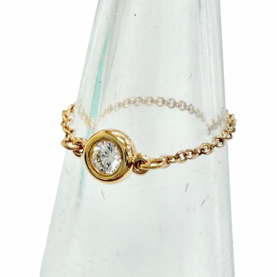 ティファニー　バイザヤード　ダイヤ　チェーンリング　750 ゴールド TIFFANY&Co.（ティファニー） 美品△TIFFANY&Co. バイザヤード
