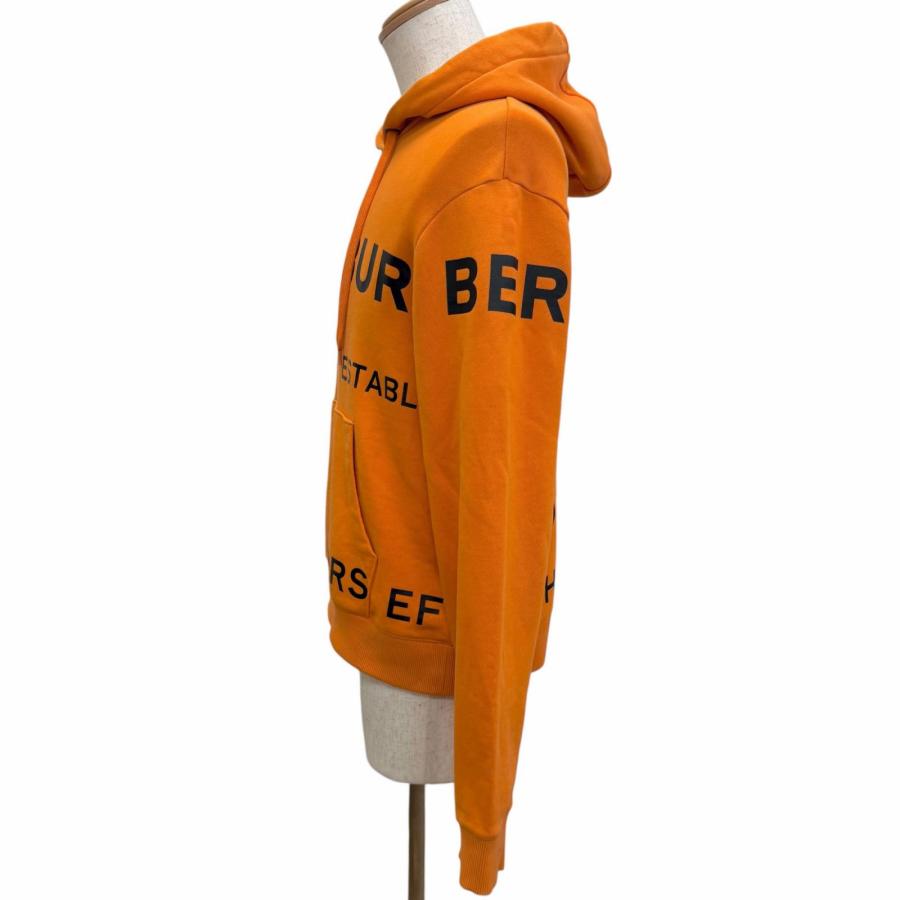 【ドンドン見直し】美品□BURBERRY バーバリー 8017165 ホースフェリープリント プルオーバーパーカー オレンジ XS 正規品 メンズ_2