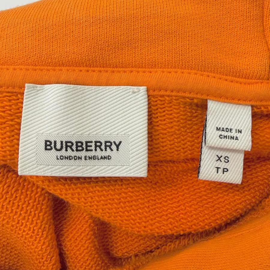 【ドンドン見直し】美品□BURBERRY バーバリー 8017165 ホースフェリープリント プルオーバーパーカー オレンジ XS 正規品 メンズ_5
