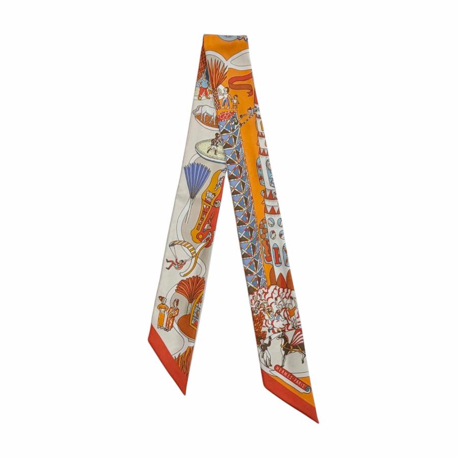 HERMES　Exposition Universelle　万国博覧会　ツイリー HERMES（エルメス） 極美品◇HERMES ツイリー Exposition Universelle
