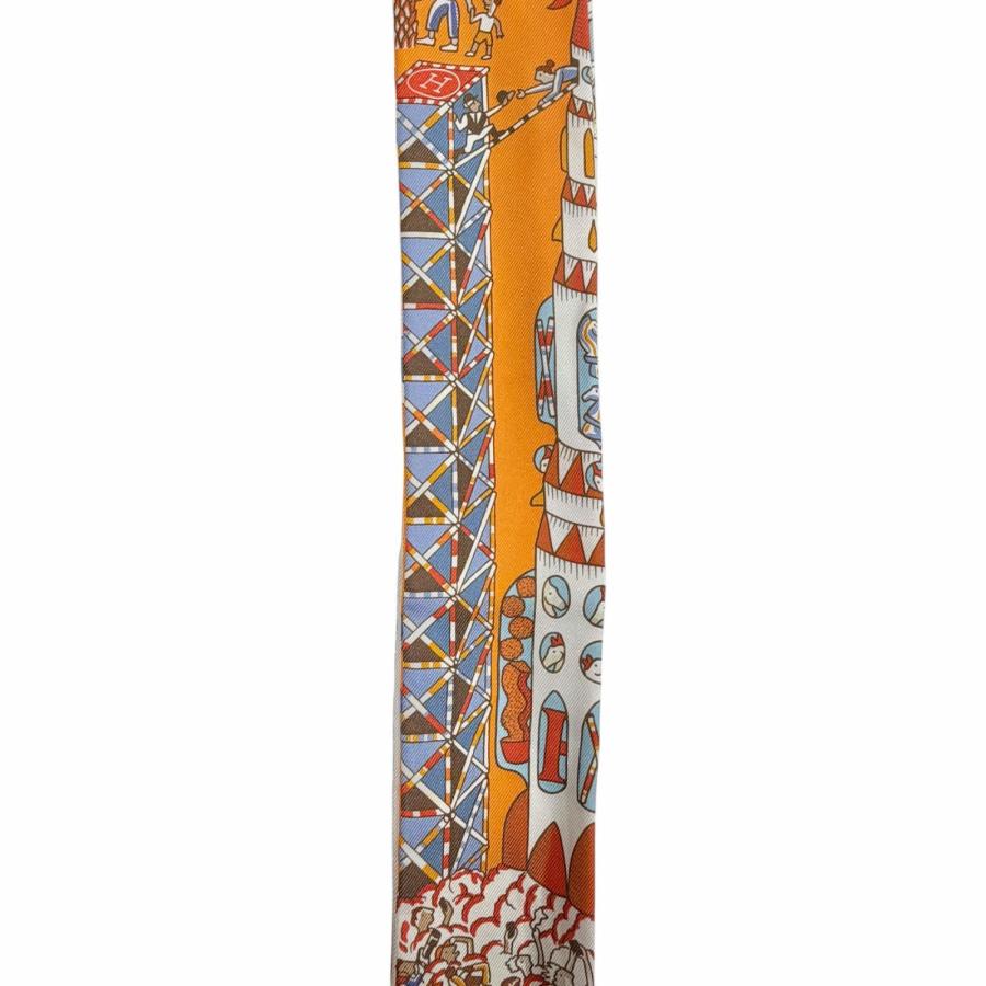HERMES　Exposition Universelle　万国博覧会　ツイリー HERMES（エルメス） 極美品◇HERMES ツイリー Exposition Universelle