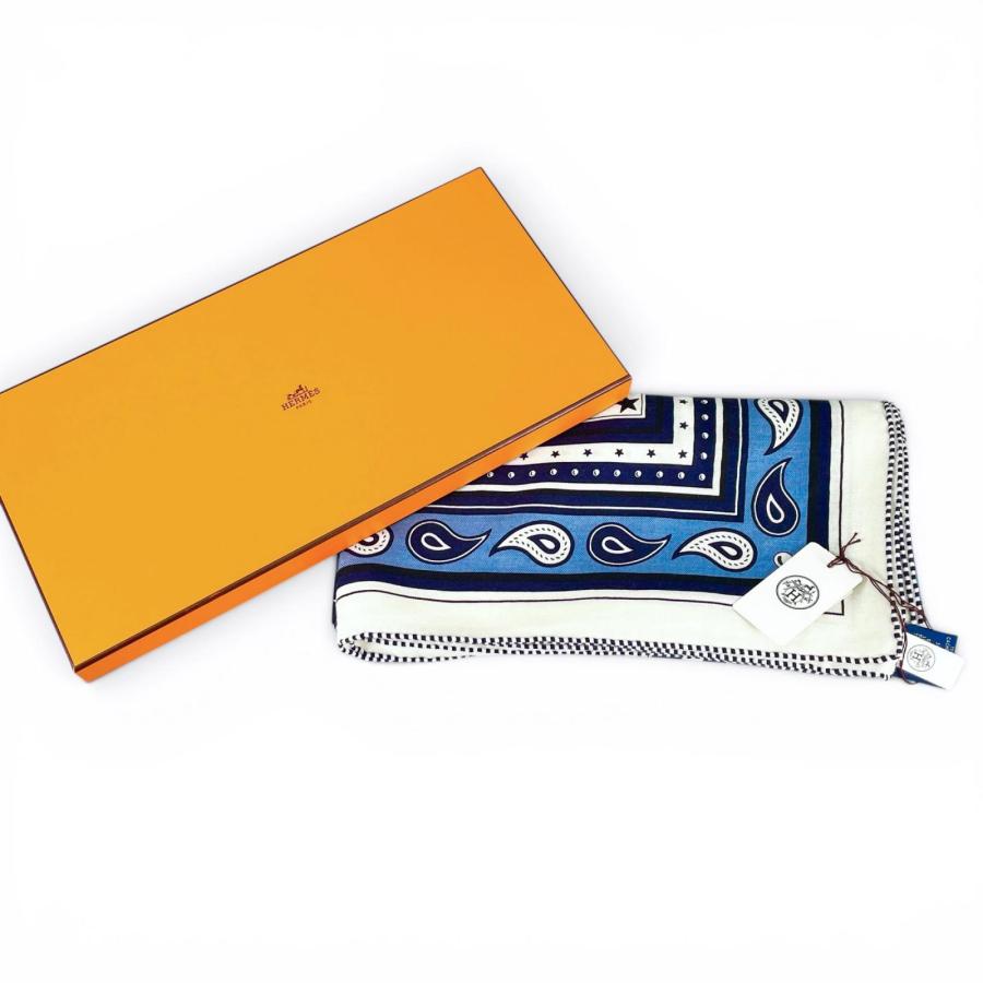 エルメス　シルクノート　マリン HERMES（エルメス） 未使用品△HERMES 26SS カレジュアン MORS A