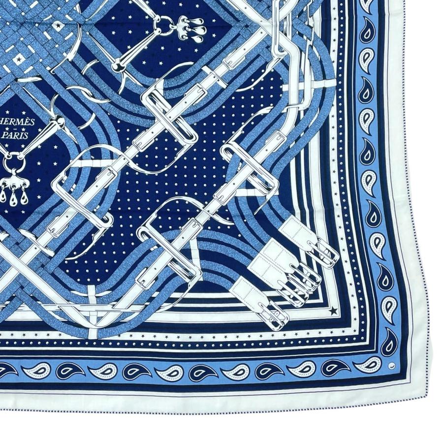 【HERMES】エルメス　カレジュアン・スカーフ　※美品 HERMES（エルメス） 未使用品△HERMES 26SS カレジュアン MORS A