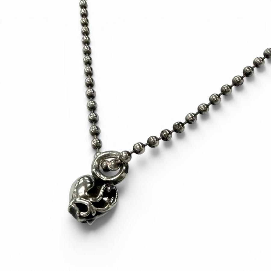 超美品 Chrome Hearts スタックハート チャーム & チェーンセット 極美品▽CHROME HEARTS クロムハーツ #B STACK HEART ハートスタック