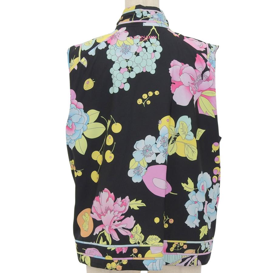 ✨極美品・44✨レオナールスポーツ リバーシブルベスト 2XL 花柄 2way白 美品△LEONARD SPORT レオナールスポーツ リバーシブル 花柄 希少