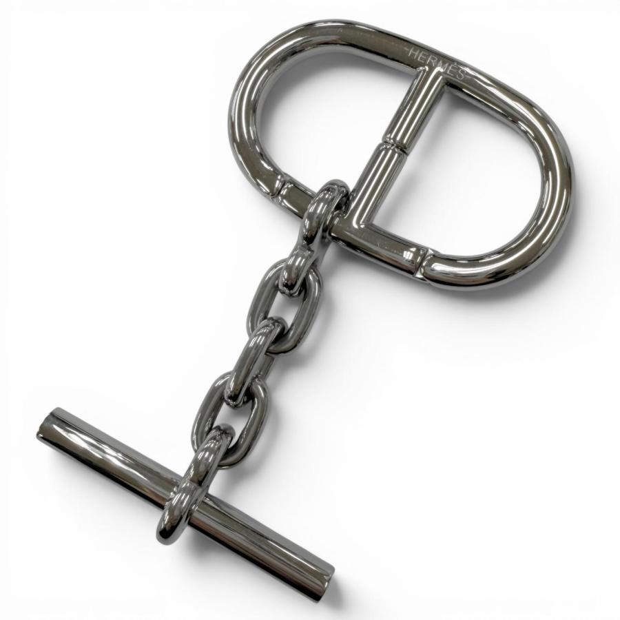 HERMES（エルメス） 極美品□HERMES ロゴ入り シェーヌダンクル バッグ
