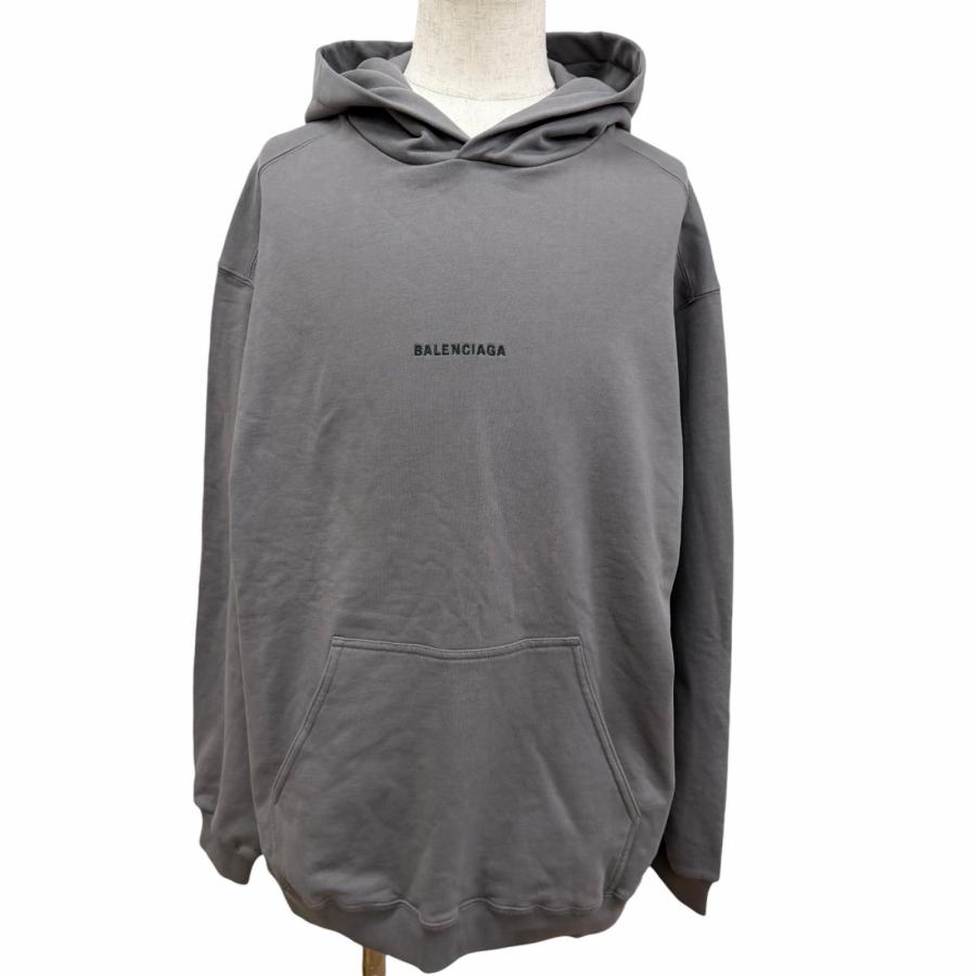 正規品　美品 balenciaga 総柄　ロゴパーカー BALENCIAGA（バレンシアガ） 極美品□BALENCIAGA 600583 ロゴ刺繍 エン