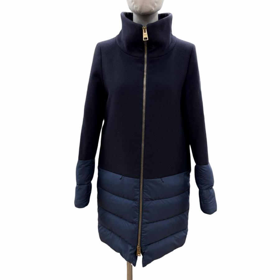 HERNO（ヘルノ） 美品◇Herno PI0387D ロゴプレート付 スタンドカラー