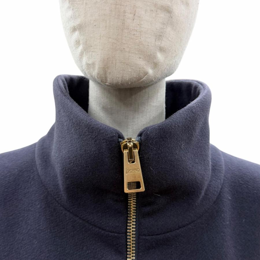 HERNO（ヘルノ） 美品◇Herno PI0387D ロゴプレート付 スタンドカラー