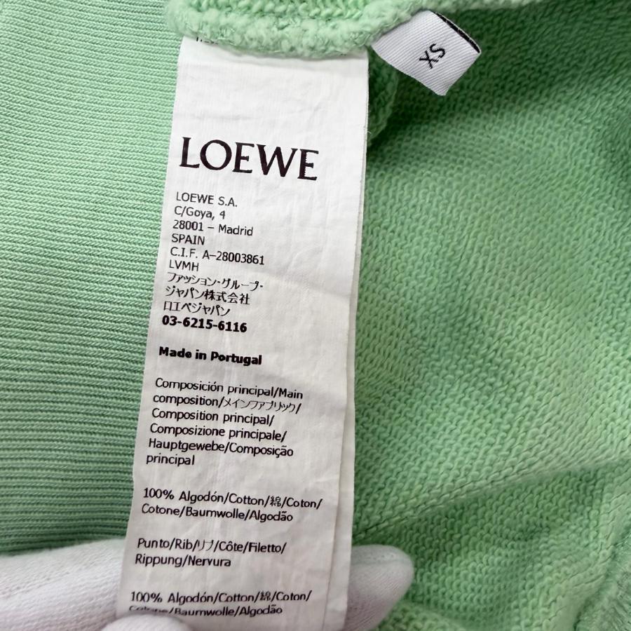 【ドンドン見直し】美品□LOEWE ロエベ H800Y24X10 コットン100％ フォトプリント スウェットシャツ トレーナー パステルグリーン XS 正規品 メンズ LOEWE（ロエベ） 【ドンドン見直し】美品□LOEWE H800Y24X10 コットン