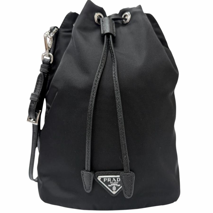PRADA（プラダ） 美品□PRADA 1NS369 一部レザー トライアングルロゴ