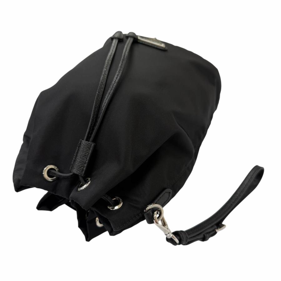 PRADA（プラダ） 美品□PRADA 1NS369 一部レザー トライアングルロゴ