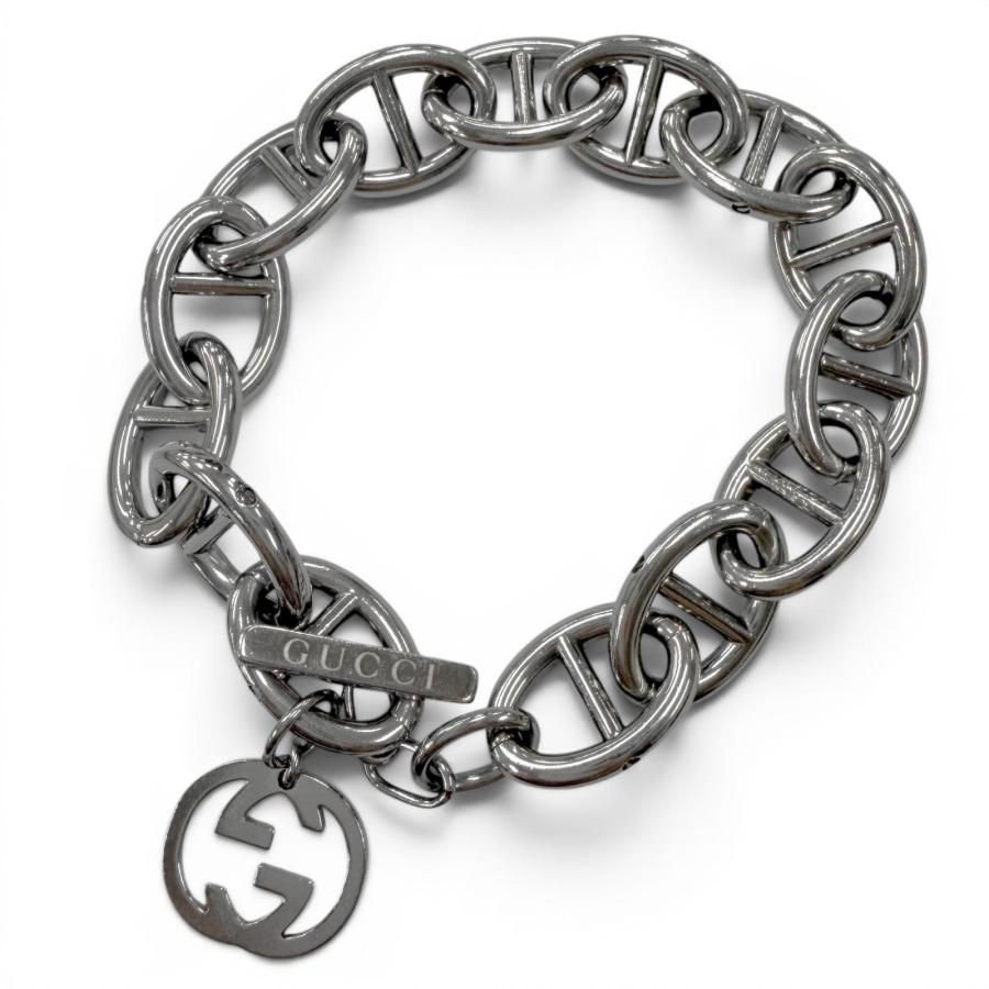 GUCCI ブレスレット アンカーチェーン マリーナ インターロッキングG GUCCI（グッチ） 美品□GUCCI ヴィンテージ アンカーチェーン インター