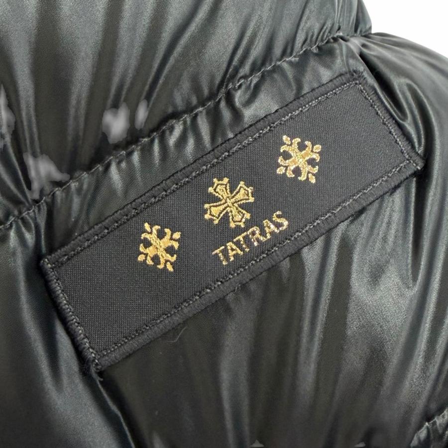 美品△TATRAS タトラス LTAT20A4693-D BABILA バビラ ロゴワッペン フード付 ダウンジャケット ダウンコート チャコールグレー 2 正規品の画像