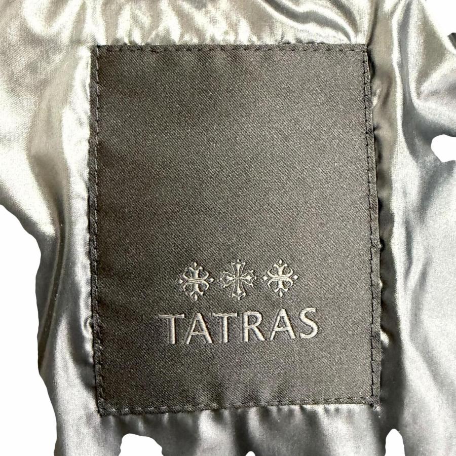 美品△TATRAS タトラス LTAT20A4693-D BABILA バビラ ロゴワッペン フード付 ダウンジャケット ダウンコート チャコールグレー 2 正規品の画像