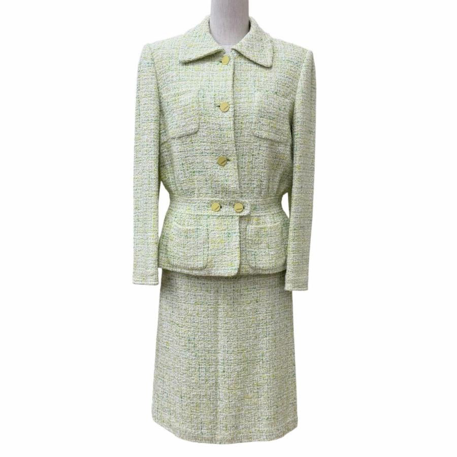極美品☆LEONARD FASHION レオナール ファッション ロゴボタン付