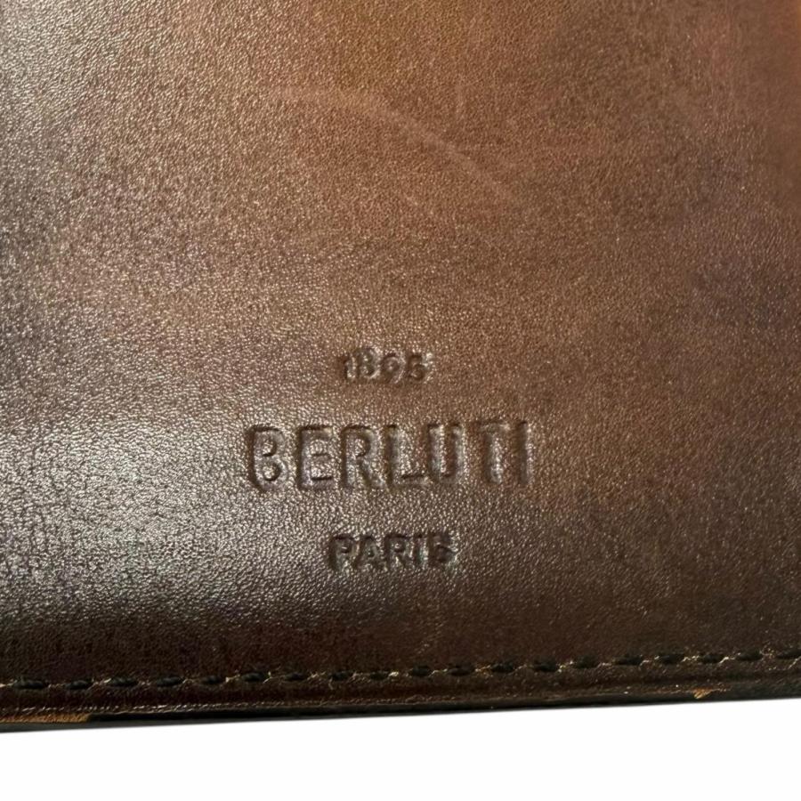 良品□BERLUTI ベルルッティ エスパス エン レザー スクリット