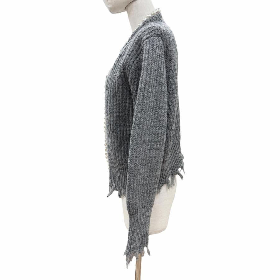 極美品◇MADISONBLUE マディソンブルー 22AW ウール100％ PEARL DAMAGE 