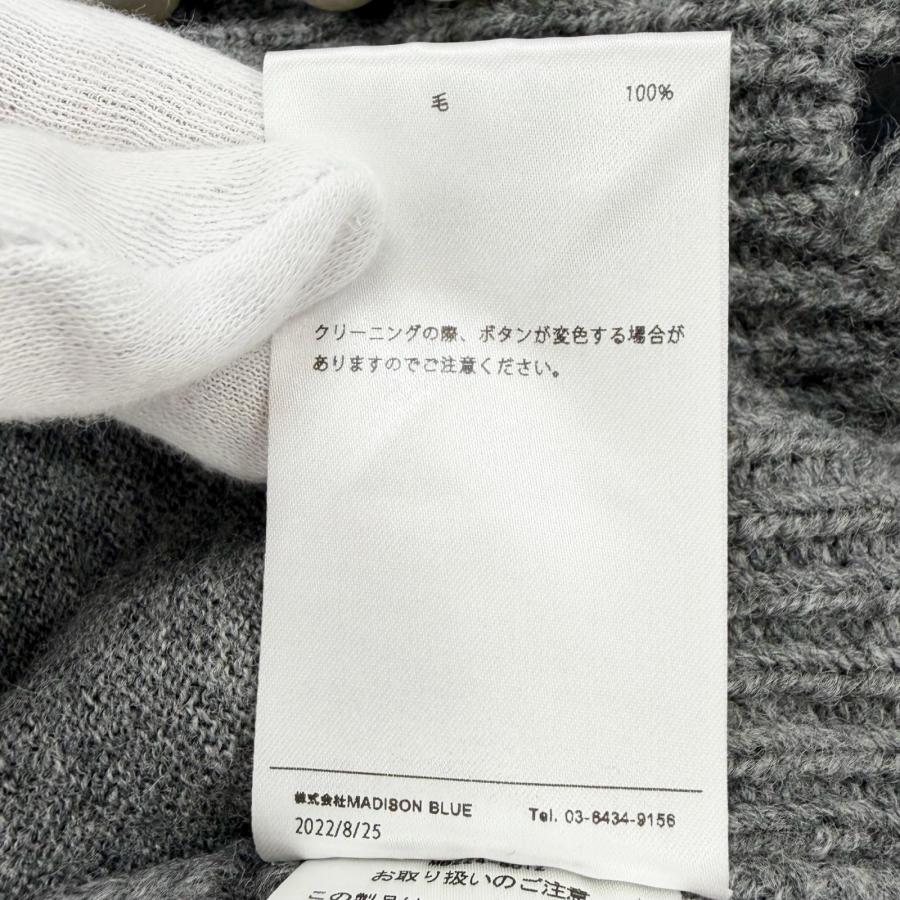 極美品◇MADISONBLUE マディソンブルー 22AW ウール100％ PEARL DAMAGE