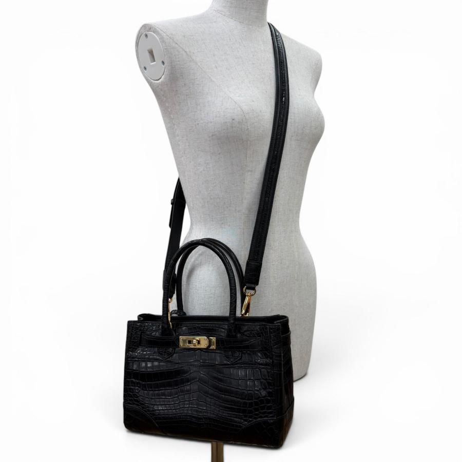 美品☆LEATHER JEWELS レザージュエルズ クロコダイル JRAタグ付 2WAY 