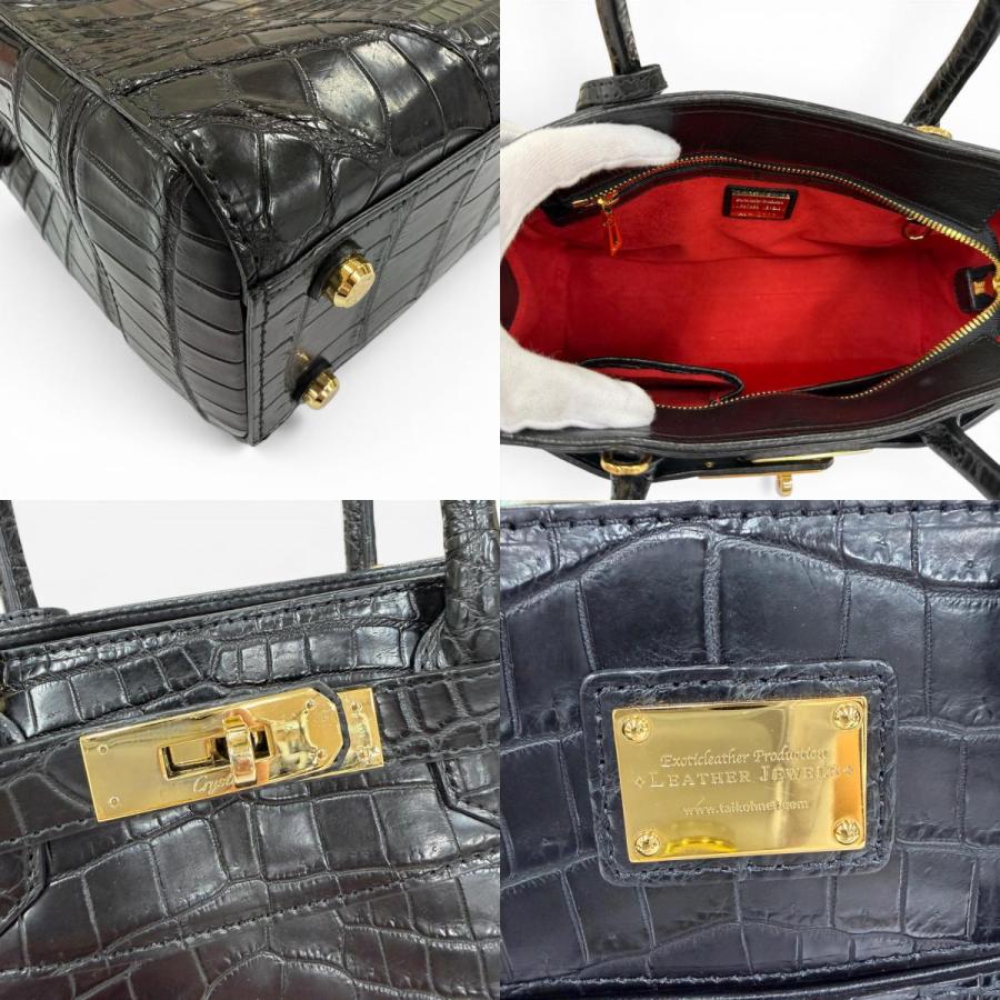 美品☆LEATHER JEWELS レザージュエルズ クロコダイル JRAタグ付 2WAY 