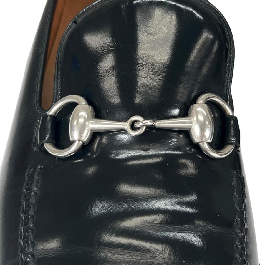 GUCCI（グッチ） 美品△GUCCI 110-1378 ホースビットローファー レザー