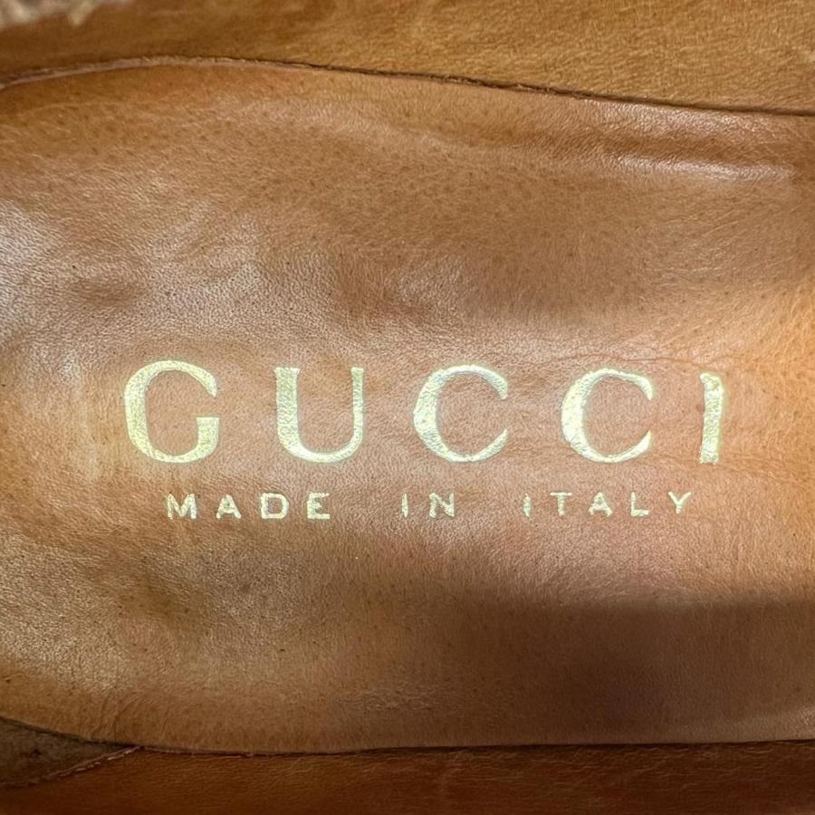 グッチ　ホースビットローファー　ブラウン 110 1378 40E GUCCI（グッチ） 美品△GUCCI 110-1378 ホースビットローファー レザー