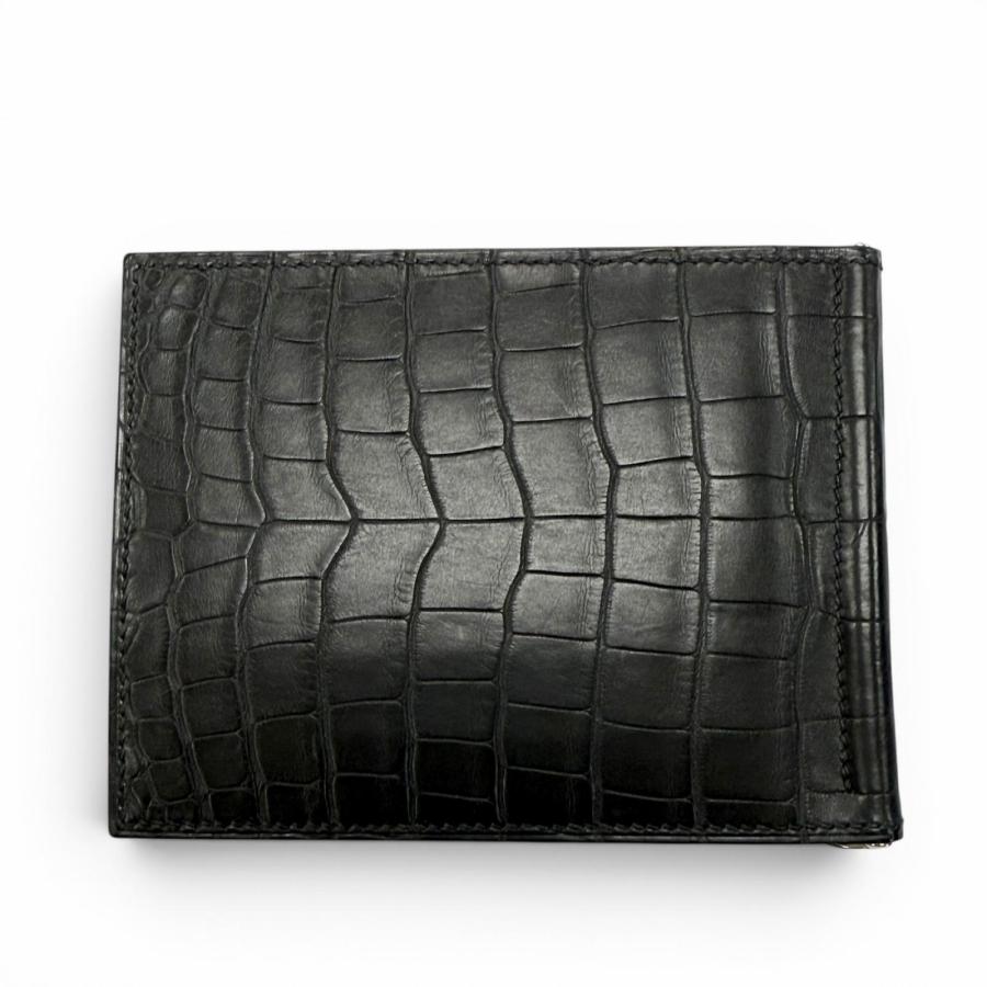 HERMES エルメス　ポーカーGM アリゲーター、クロコダイルマット HERMES（エルメス） 極美品▽HERMES ポーカーGM クロコダイル