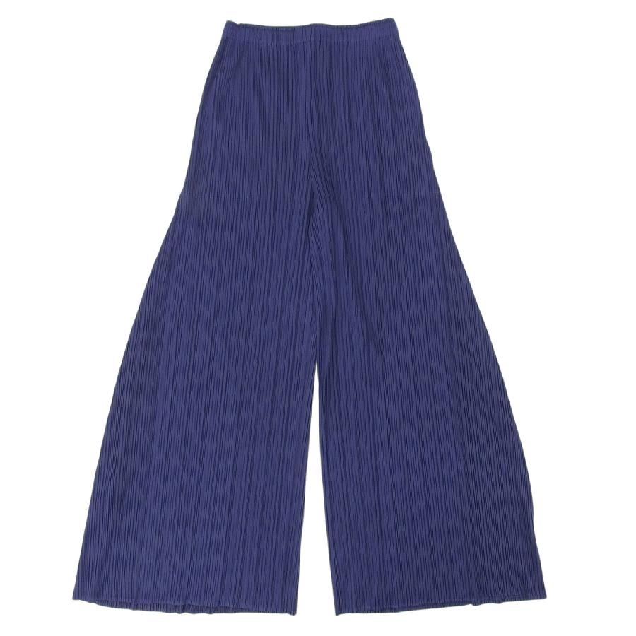 プリーツプリーズ PLEATS PLEASE イッセイミヤケ パンツ ネイビー 希少