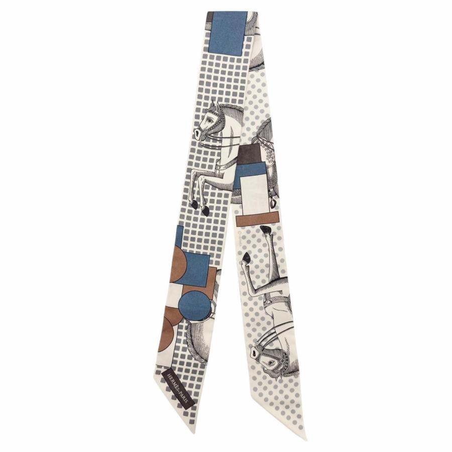 HERMES（エルメス） 極美品◇HERMES ツイリー CAVALIER EN FORMES