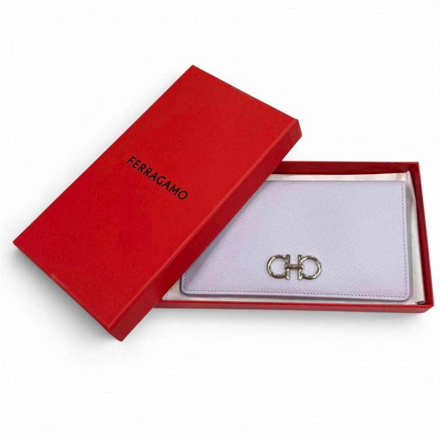 未使用品☆FERRAGAMO フェラガモ 22D 779 ダブルガンチーニ レザー 