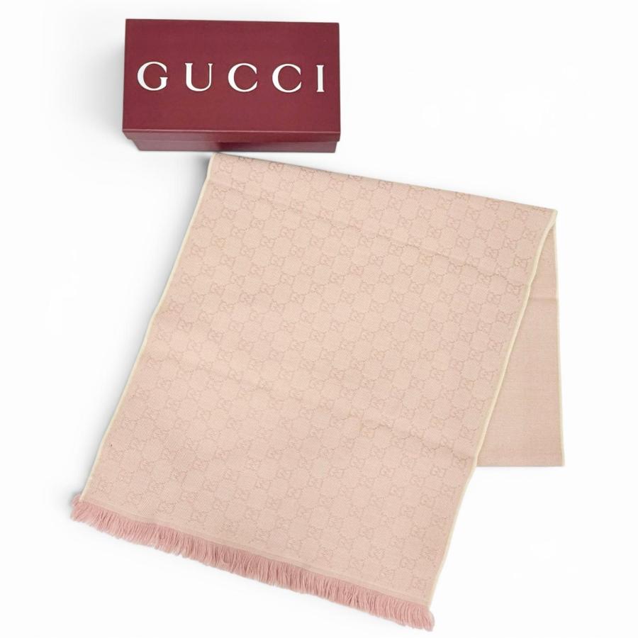 GUCCI（グッチ） 未使用品△GUCCI 848507 GGウール スカーフ ミニ 