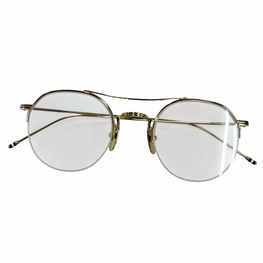 極美品☆THOM BROWNE トムブラウン TB-903 ツーブリッジ ハーフリム