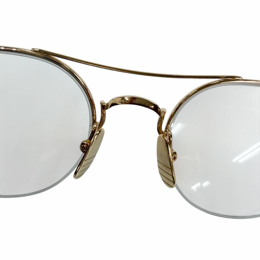 極美品☆THOM BROWNE トムブラウン TB-903 ツーブリッジ ハーフリム 