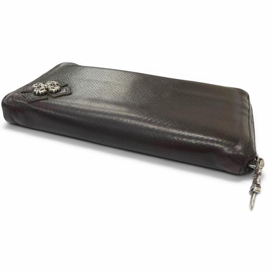 クロムハーツ REC F ZIP フィリグリープラス ウォレット 長財布 良品□CHROME HEARTS クロムハーツ REC F ZIP レザー フィリグリー
