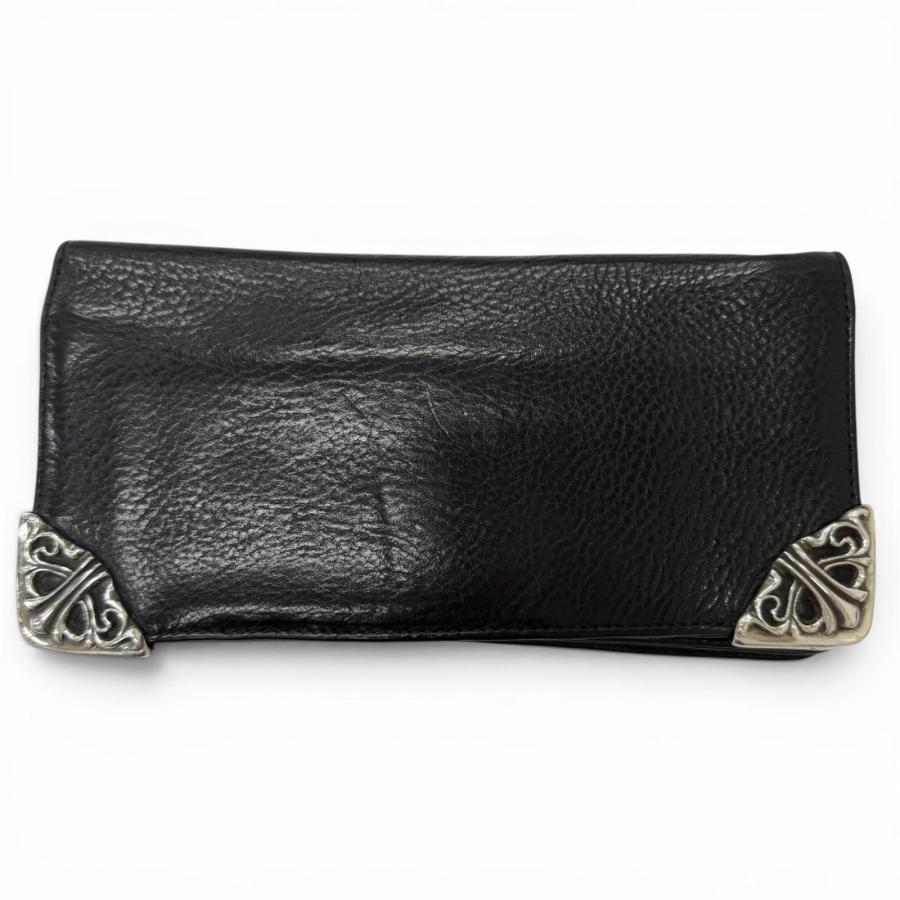 人気□CHROME HEARTS クロムハーツ LNG SNGL FLD TIPS レザー SV925 