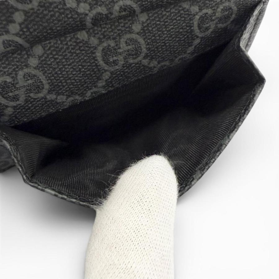 GUCCI（グッチ） 未使用品▽GUCCI 818946 レザー GGエンブレム