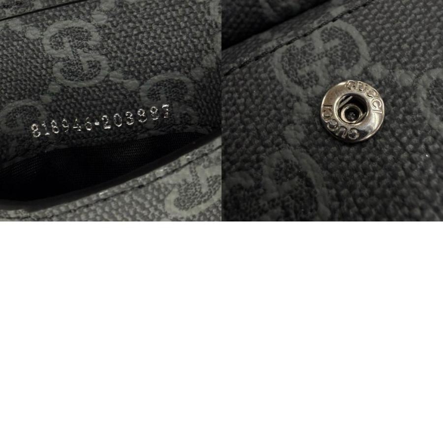 GUCCI（グッチ） 未使用品▽GUCCI 818946 レザー GGエンブレム