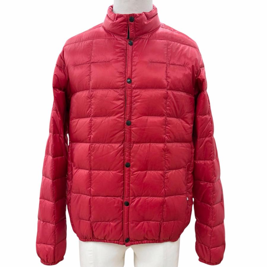 極美品▼MONCLER GENIUS 3 モンクレール ジーニアス 3 HOTZ ワッペン付き ロゴプリント ダウンジャケット レッド 1 伊製 正規品 メンズ 極美品▽MONCLER GENIUS 3 モンクレール ジーニアス HOTZ ワッペン付き