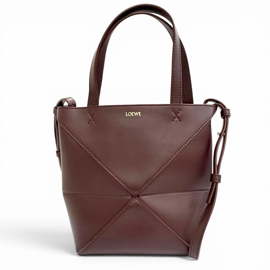LOEWE（ロエベ） 美品△LOEWE A657V25X01 パズルフォルド トートミニ