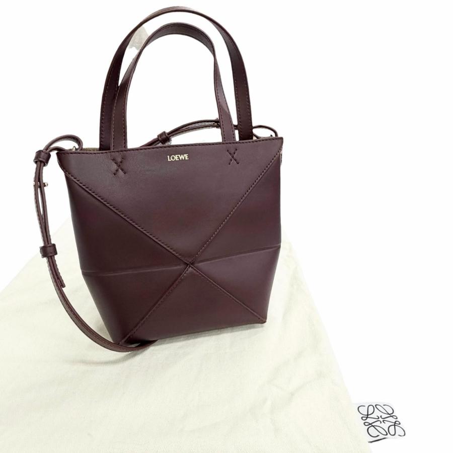 LOEWE（ロエベ） 美品△LOEWE A657V25X01 パズルフォルド トートミニ 