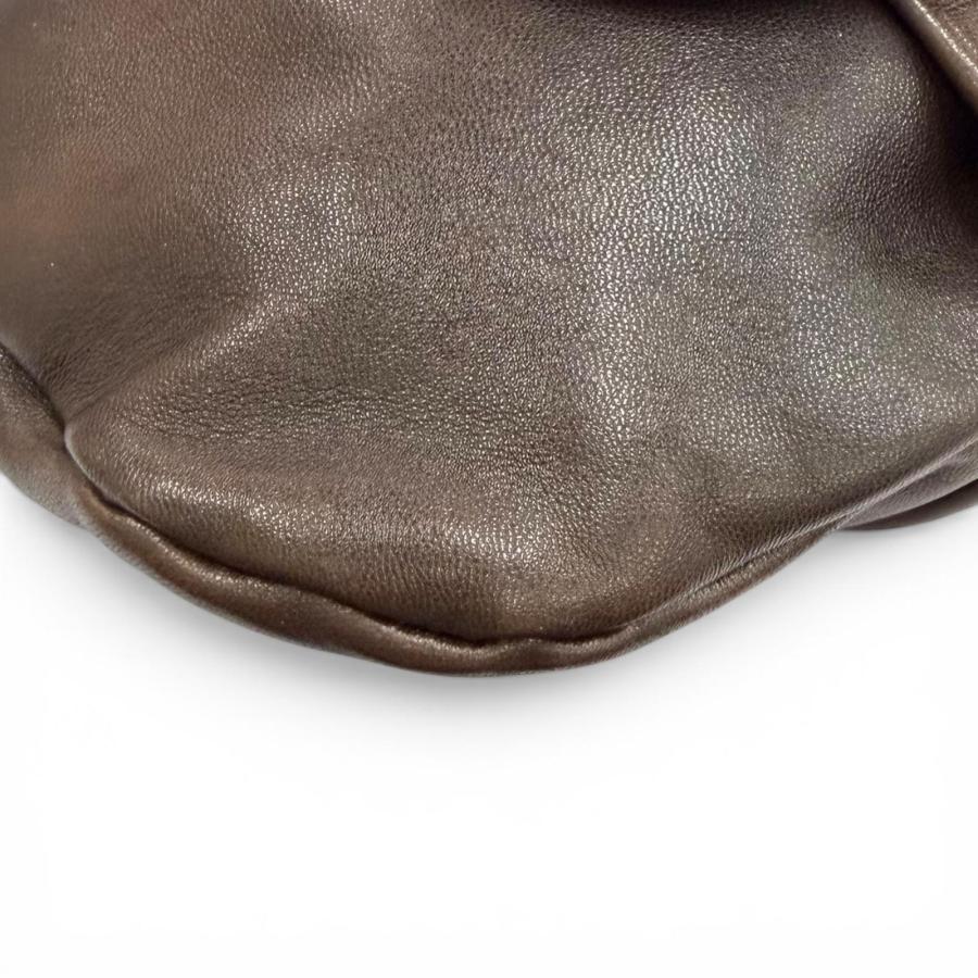 MARNI（マルニ） 美品☆MARNI ロゴ金具付き がま口 レザー ショルダー 
