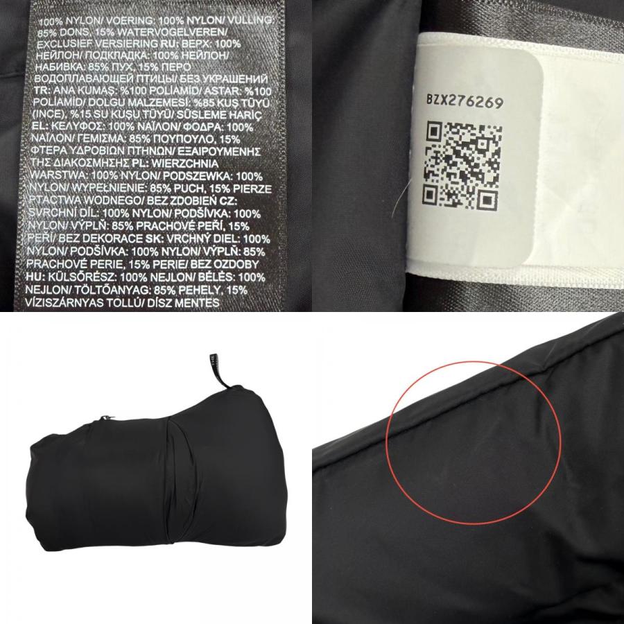 美品▼THE NORTH FACE ザ ノースフェイス NUPTSE JACKET フード入り ロゴ刺繍 ジップアップ ダウンジャケット ブラック M メンズ THE NORTH FACE（ザ ノースフェイス） 美品▽THE NORTH FACE ザ ノース
