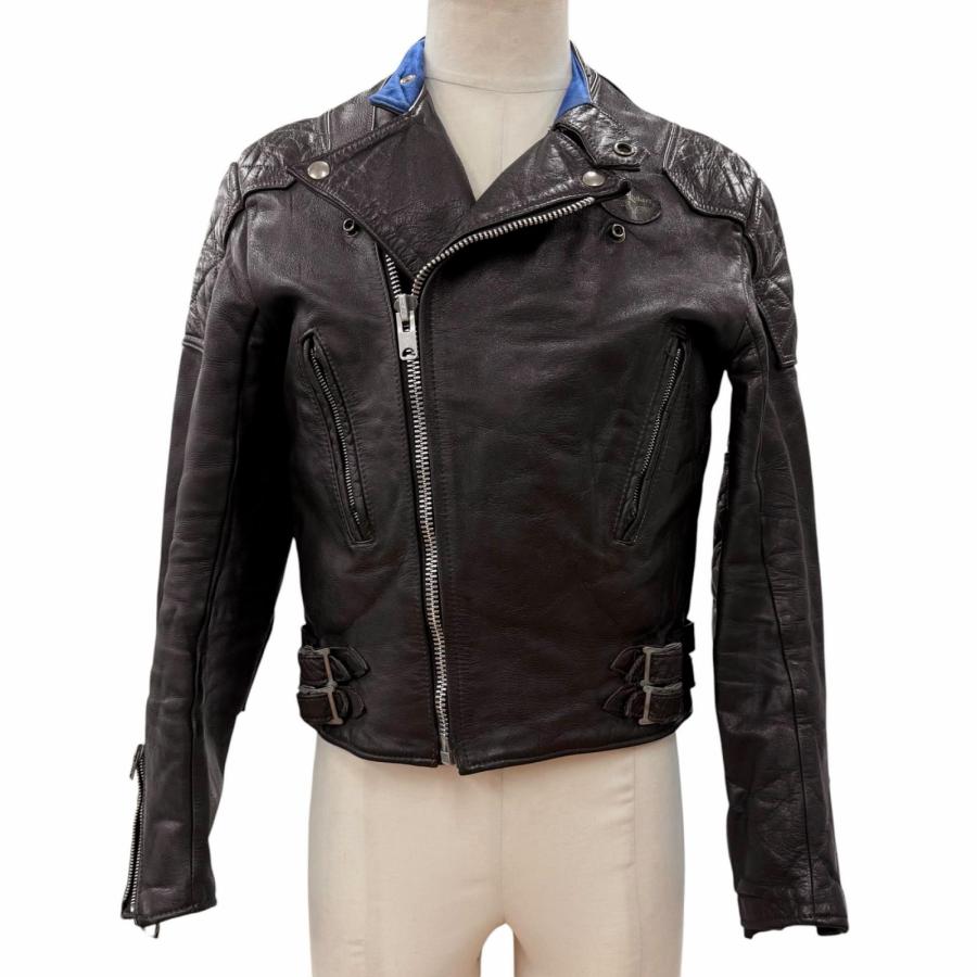 人気□Lewis Leathers ルイスレザー ヴィンテージ スーパーモンザ レザー 70s 中綿 ライダースジャケット ダークブラウン 38 英国製 Lewis Leathers（ルイスレザー） 人気□Lewis Leathers ヴィンテージ