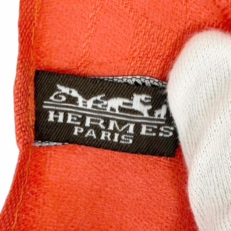 HERMES（エルメス） 極美品△HERMES ロゴデザイン ミニフリンジ