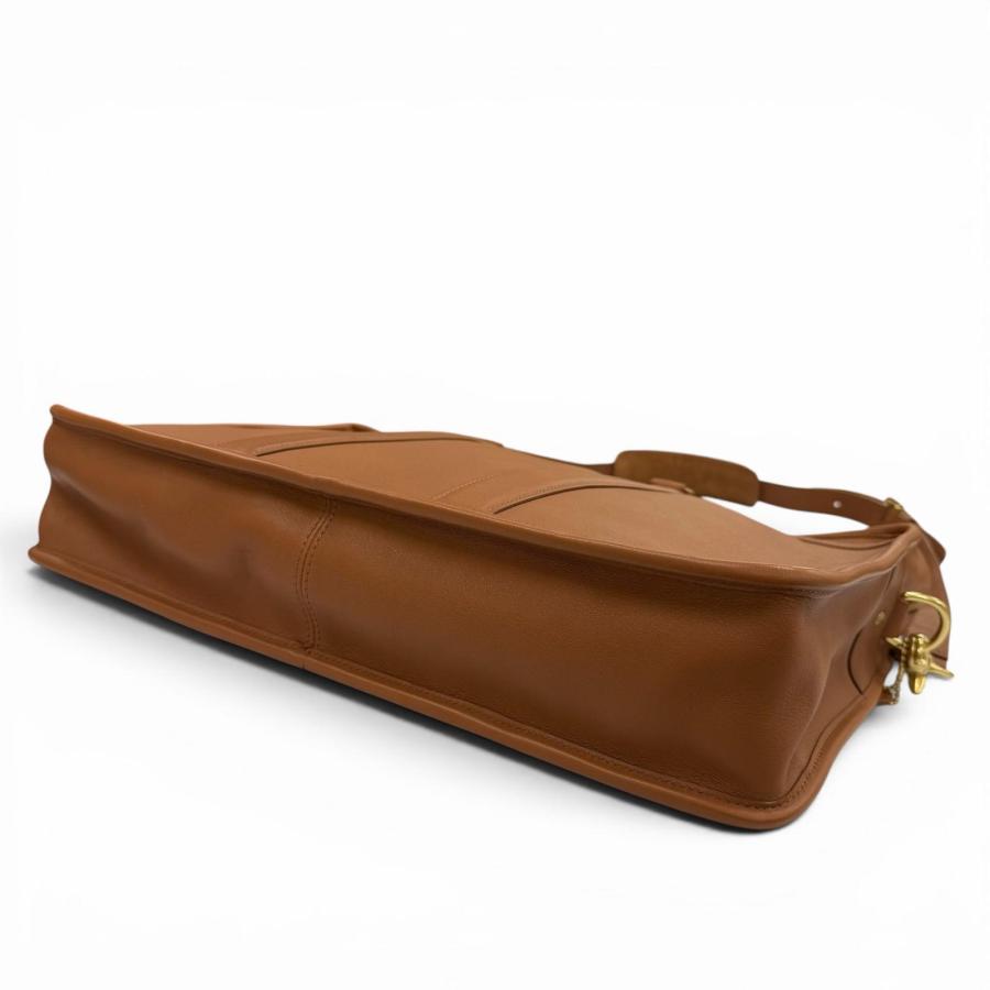 【極美品✨】コーチ 2wayビジネスバッグ 茶 紺 F70916 COACH（コーチ） 極美品▽COACH 5296 グレインレザー 2WAY ショルダー