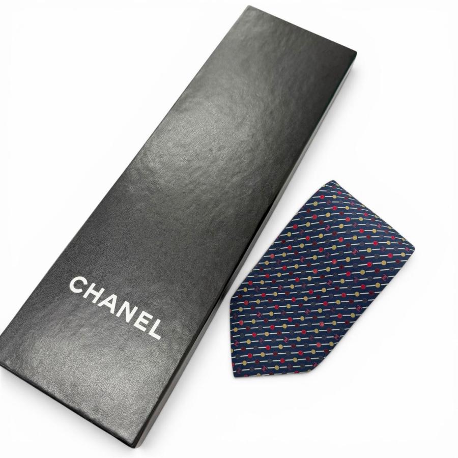 CHANEL（シャネル） 未使用品□CHANEL シルク100％ ココマーク ドット