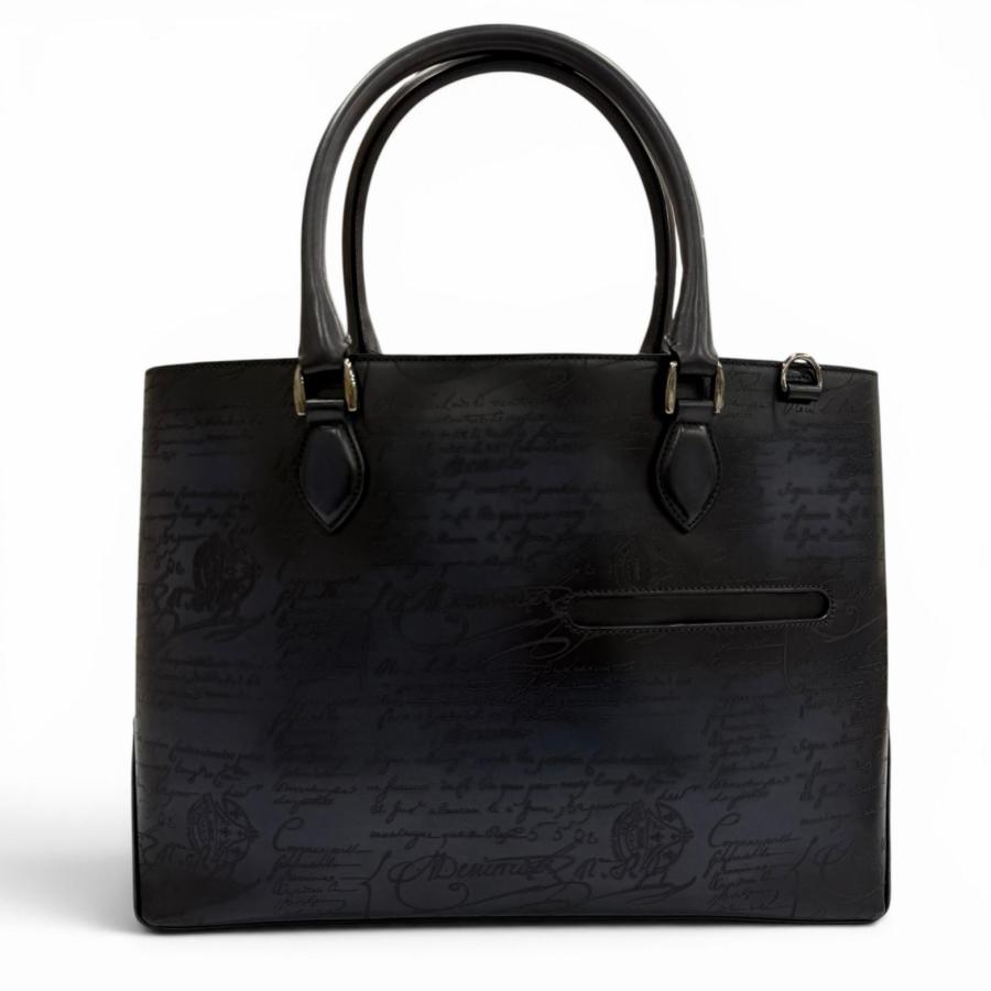 美品　Berluti トゥジュール スクリットレザー　トートバッグ　カリグラフィ 極美品▽BERLUTI ベルルッティ トゥジュール スクリットレザー